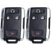 Key Fob Shell Case Replacement Fits For Chevy Silverado Colorado GMC Sierra Canyon 2014- Keyless Entry Remote Control 4 Button Pad Outer Cover With