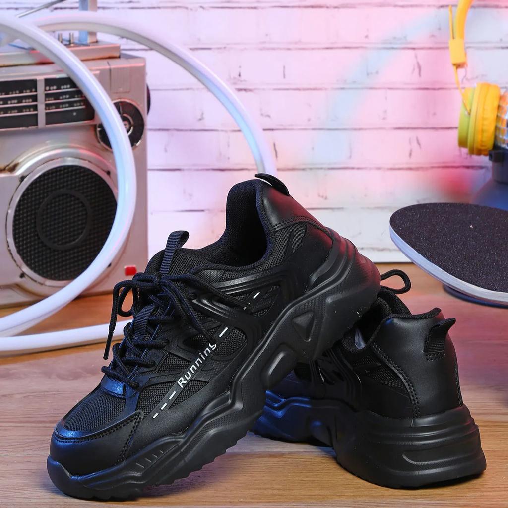 Breathable Chunky Sneakers Trendy Platform Shoes Women Fashion Casual Sports Shoes Men's Outdoor Walking Shoes Thick Sole