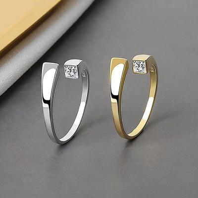 Minimalist Open Adjustable Women's Ring - Stylish, Versatile Design with High-End Feel