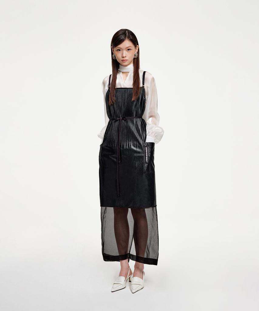 Eipeuleonwei Armor Pleated Apron Dress