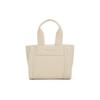 Charles & Keith Small Commuter Versatile Canvas Tote Bag Women Handbags Jet-Black Cognac Beige CK2-30782219