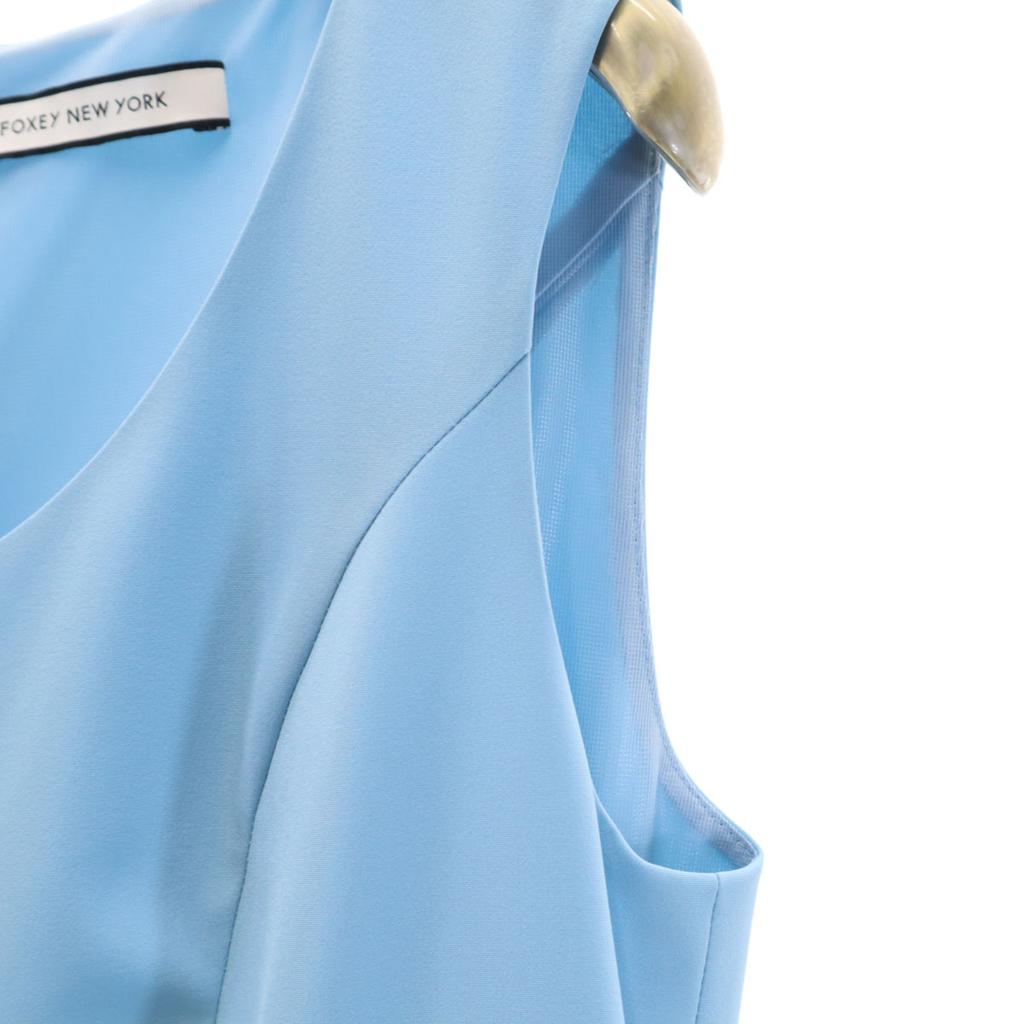 FOXEY NEW YORK made in Japan No sleeve one piece 40 light blue Women Used