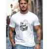European sizes Men's Pattern Summer Casual Crew Neck Short T-Shirt