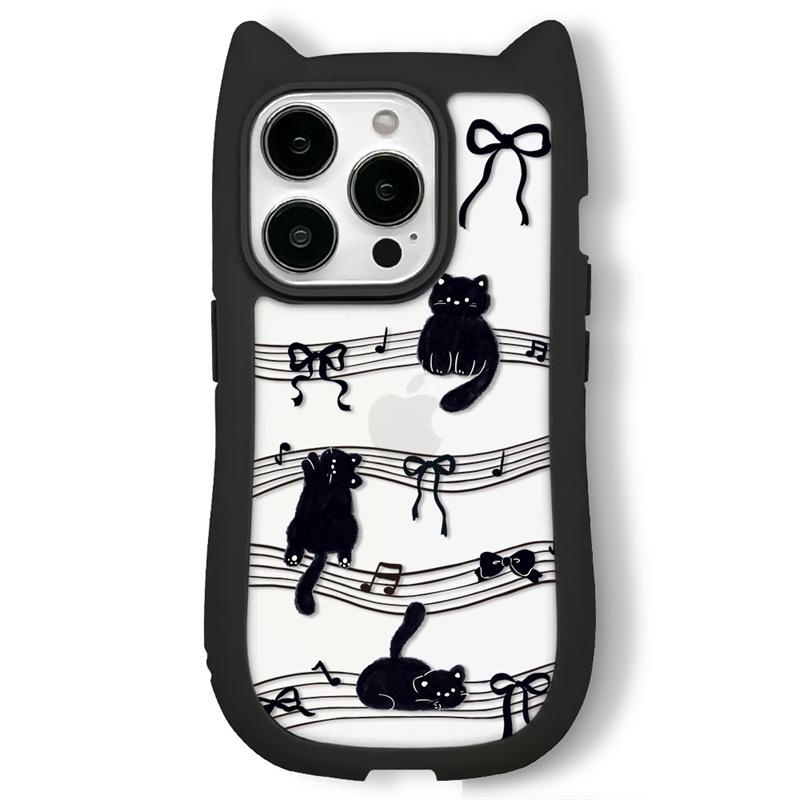 

Прозрачный чехол для кошачьих ушей iPhone16 1514promax, совместимый и подходящий для котенка Five Line 13/12/11 11PROMAX