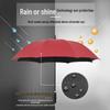 Long Handle 8-Rib Golf Umbrella - Automatic, Straight Handle, UV Protection, Rainproof for Sun and Rain