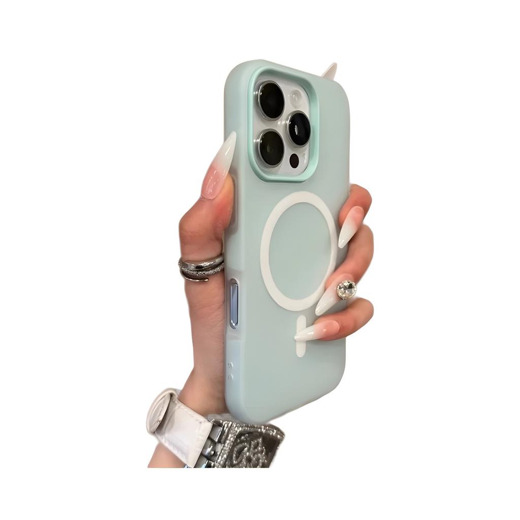 Compatible with iPhone 17 Pro Max jelly magnetic phone case, Apple 16 solid color, 15 matte two-in-one full cover, 14