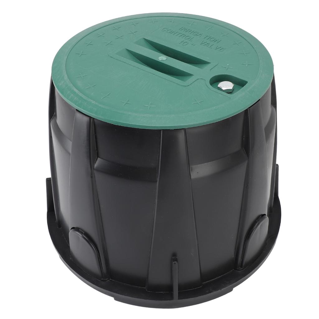 10in Valve Box PE Plastic LCV Lettering Protective Underground Irrigation Valve Box for Lawn Landscape