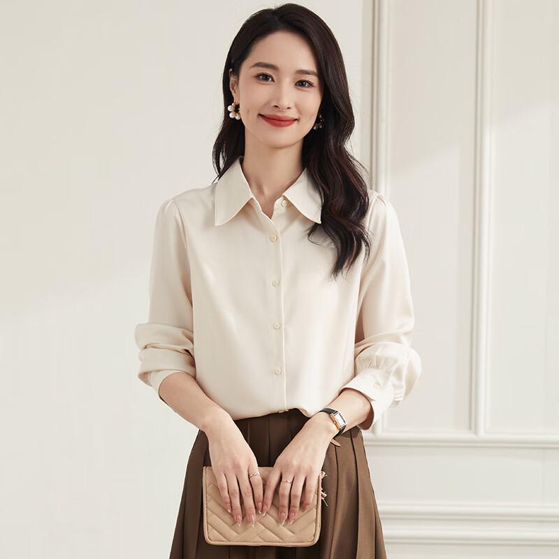Romon Women s Loose Fit Long Sleeve Shirt M