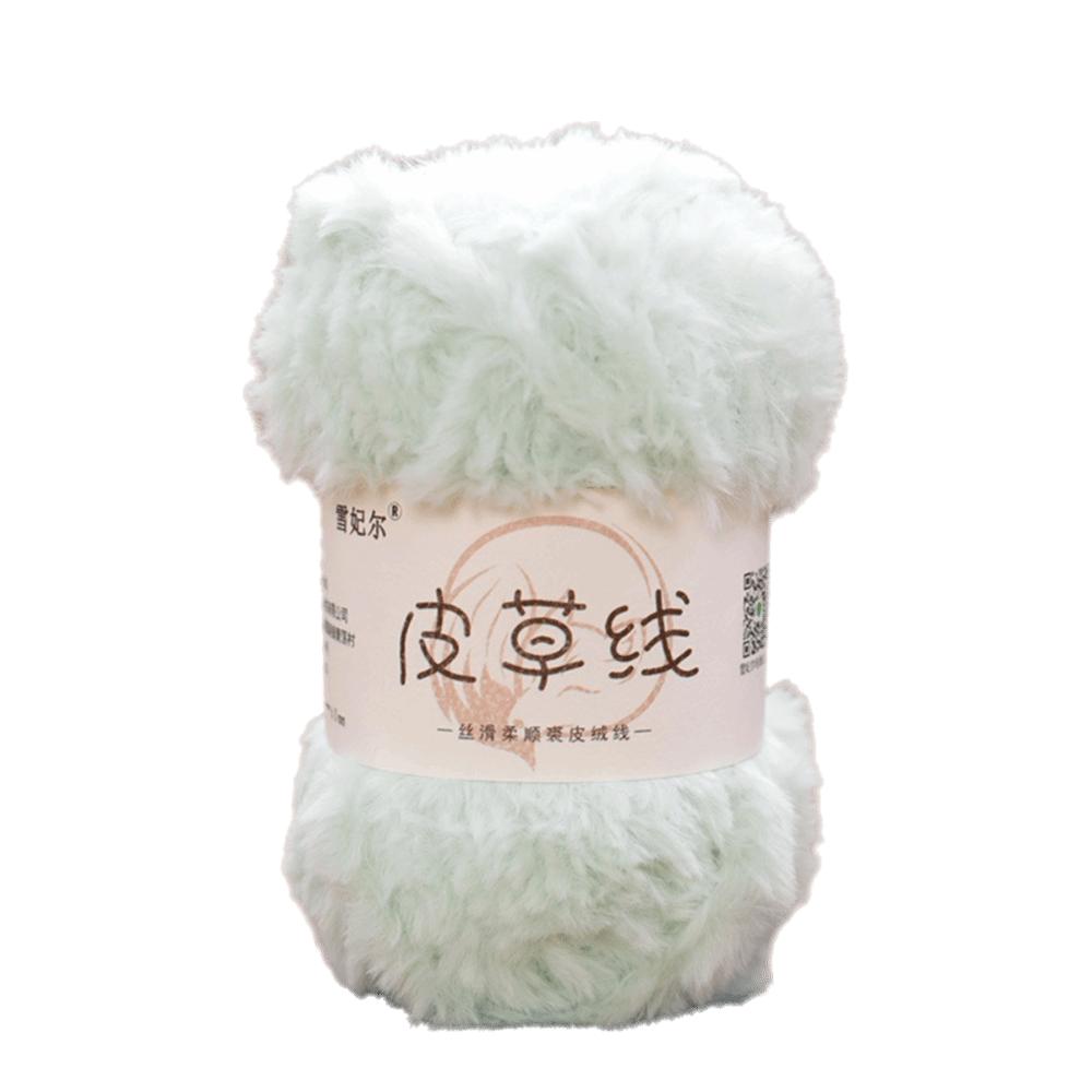 Long Plush Faux Fur Yarn Thickness Knitting Yarn Thread New Fluffy Mink Yarn  DIY Crocheting Hat