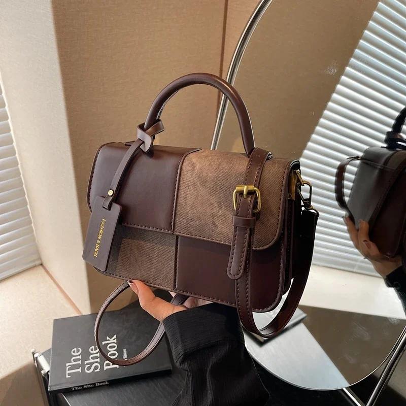 Fashion Solid Color PU Buckle Product Handbag 2026 Hot Sale Versatile Shoulder Bags Soft Simple Commuter Designer Crossbody Bag