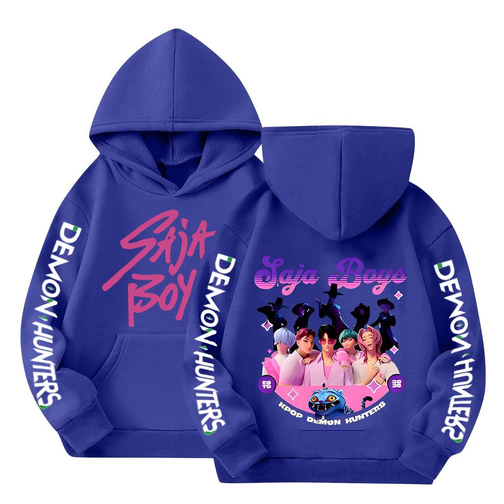 Kinder Langarm Lockerer Pullover Buchstabenaufdruck Kordelzug Kapuzen-Sweatshirt