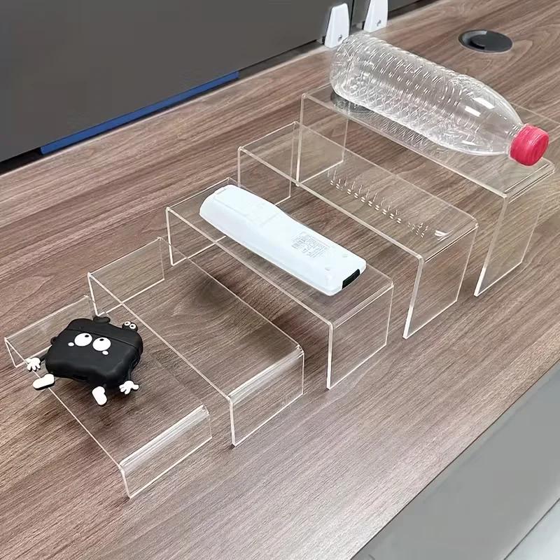 Clear Acrylic Riser Display Stand for Jewelry Figures Cupcake Candy Dessert Showcase Shelf - Store Display Accessory