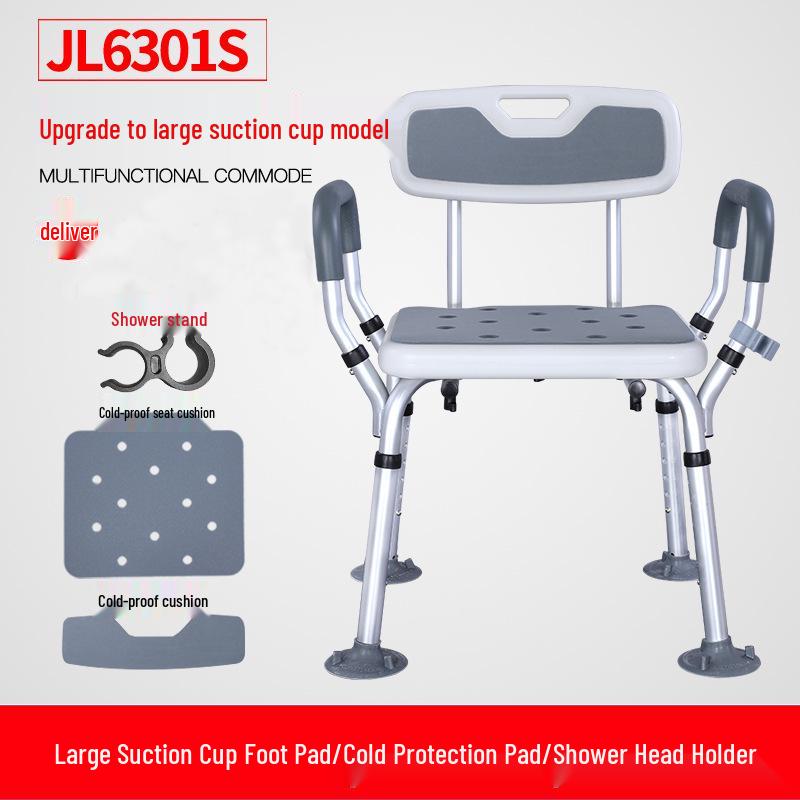 Älterer Rutschfester Badestuhl - Altersfreundlicher Duschhocker