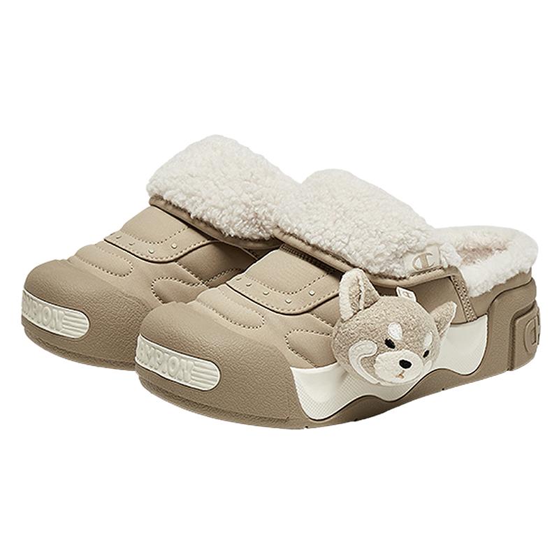 Champion נעלי בית סגורות מרופדות קטיפה, קולקציית סתיו/חורף 2025