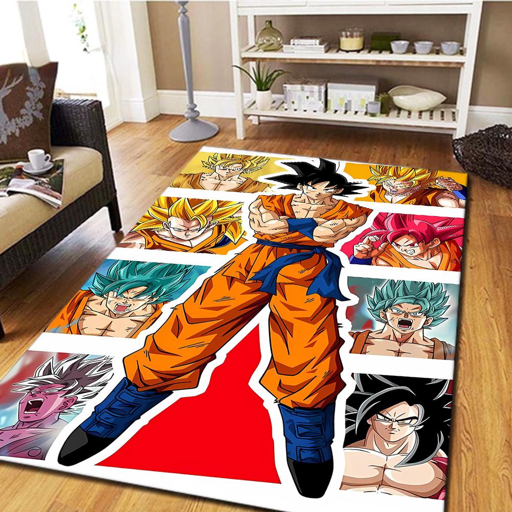 Son Goku Carpet, Cool Movie Mat for Home Decor, Digital Print Bedroom Floor Rug, Living Room Mat -HYQ16