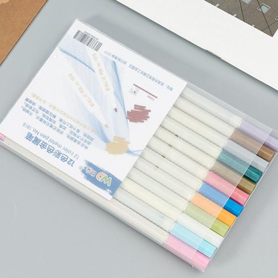 12 Stück Metallic Marker Stifte Hochzeit Weihnachtskarten Basteln DIY Handwerk 12 Farben
