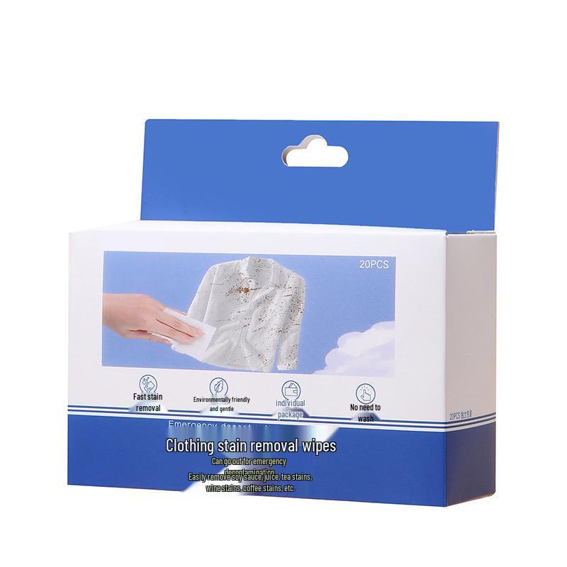 Stain-Removing Wipes: Oil & Dirt Clean | Hand-Free | Individual Packs | Portable