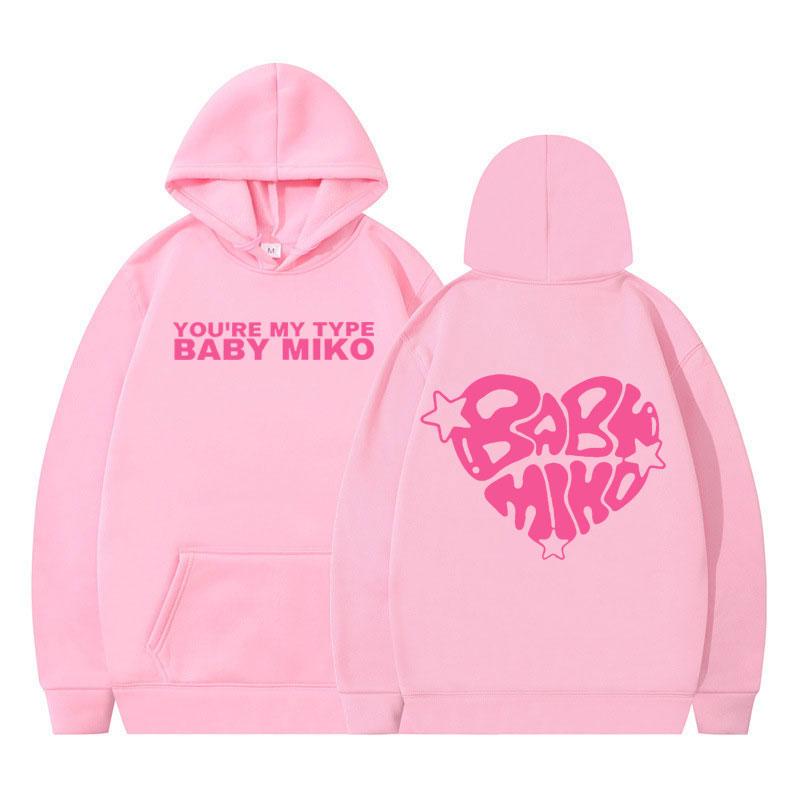 Young Miko Baby Miko Merch Hoodie Men Women Long-sleeved Hip-hop Pullover Loose Casual Aesthetic Trendy Sweatshirt Fan Gifts Top