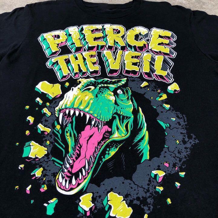 

Pierce The Veil Группа Черная Футболка 100% Хлопок Унисекс Футболка UB238 M
