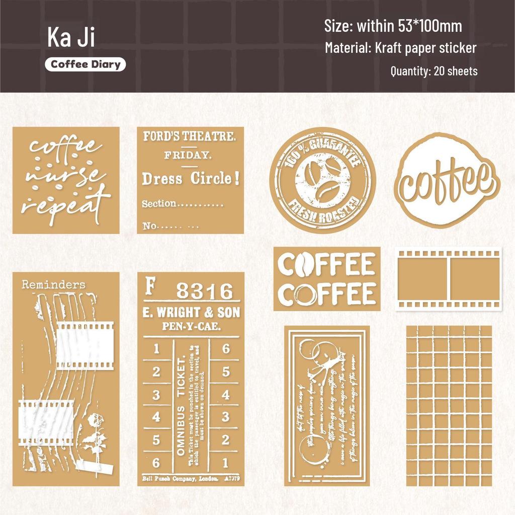 Retro Thoughts & Floral Shadows 3D DIY Embossed Journal Stickers