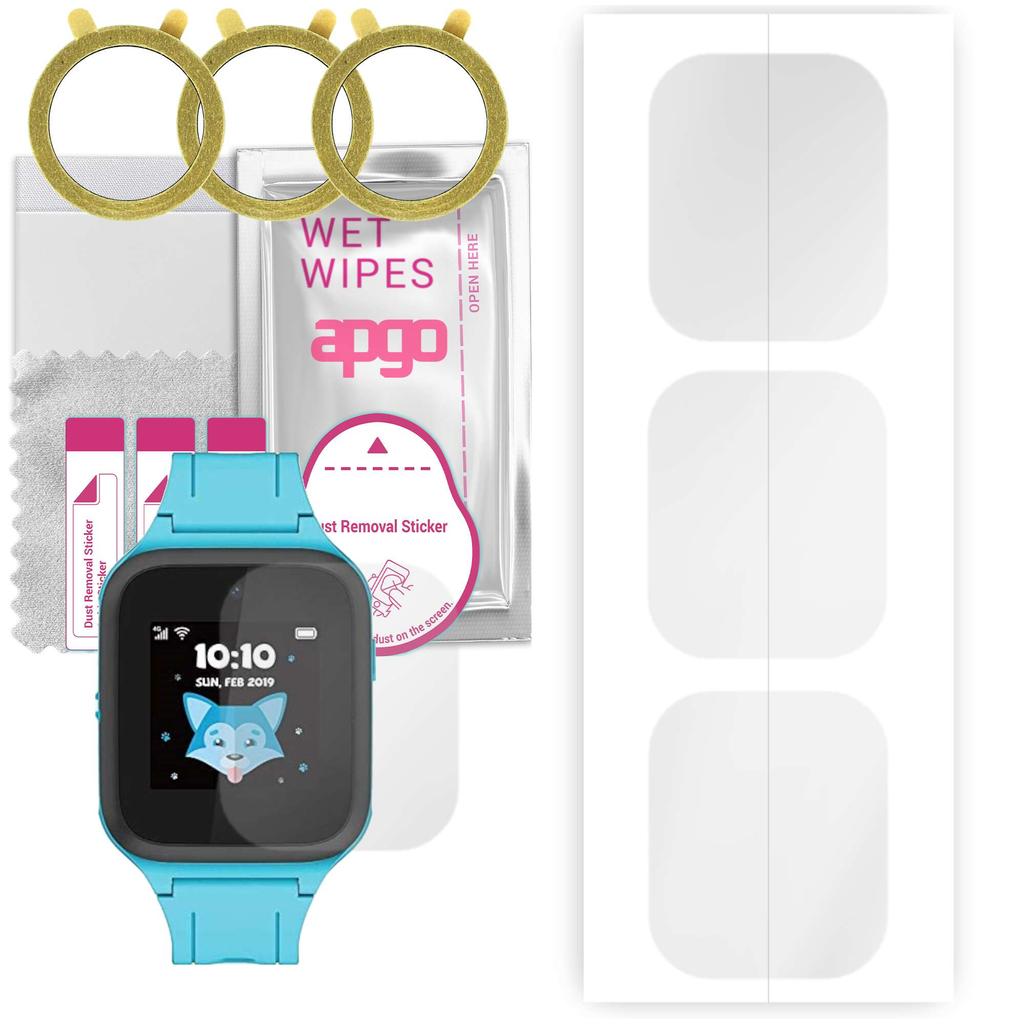 3x apgo Hydrogel Displayschutzfolie für TCL MT40X, Hydrogelfolie, mit Positionierungsschicht, einfache Installation