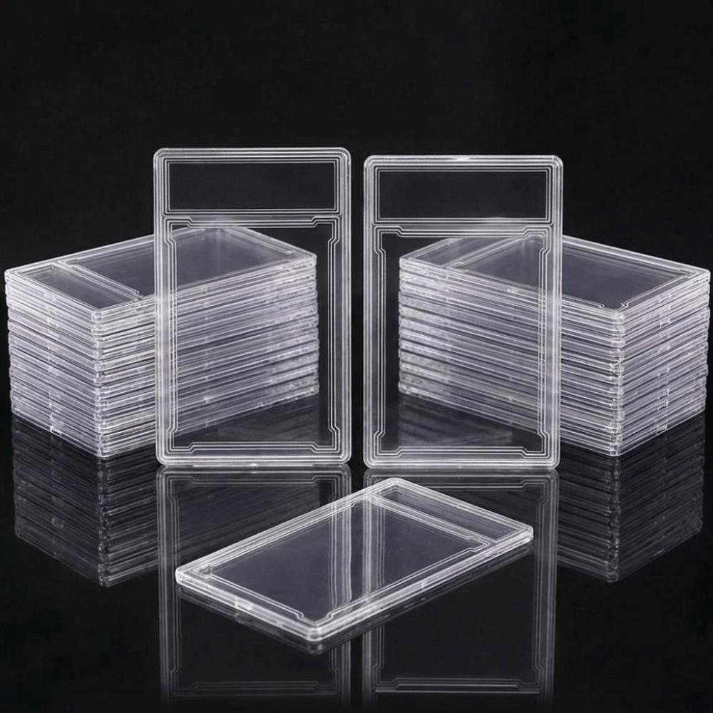 Transparent Collectible Card Box Removable Trading Card Protection Box  Storage Display