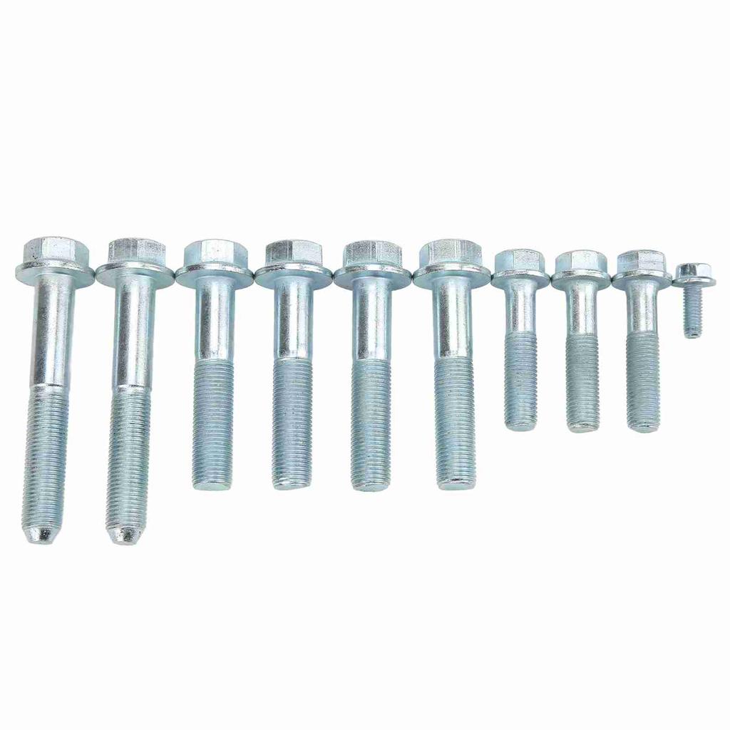 10pcs Transmission Bolt Kit Bell Housing Starter Bolts Replacement for Acura K20 K24 Engine