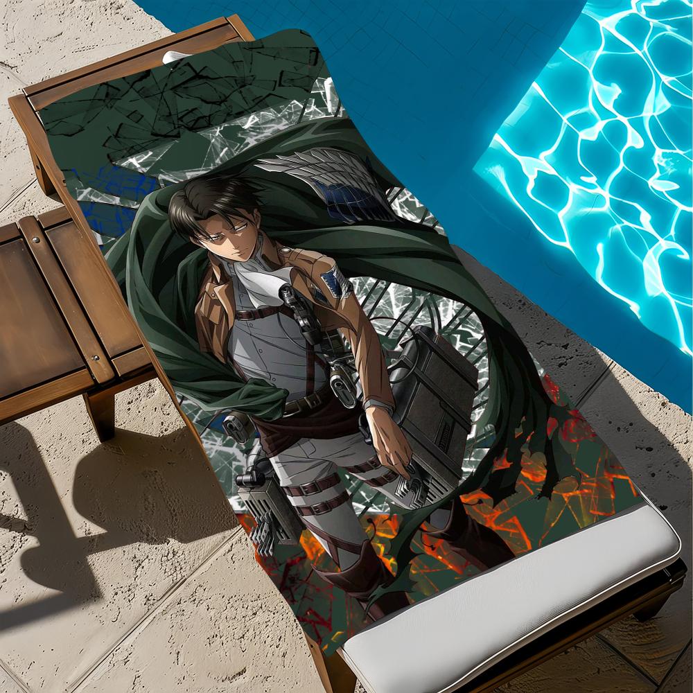 A-attack On Anime T-titan Towel Beach Quick Dry Soft Pool Towels Gift for Travel Gym Shower Camping Sports