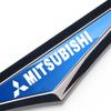 2 szt. Paski Błotnika Samochodowego ze Stopu Naklejka z Emblematem Bocznym do Mitsubishi Ralliart ASX Lancer Cordia Pajero Outlander Galant Mirage Colt