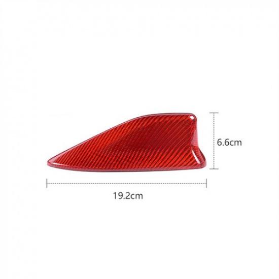 Red Hard Carbon Fiber Car Antenna Cover Portect Case For Toyota Camry