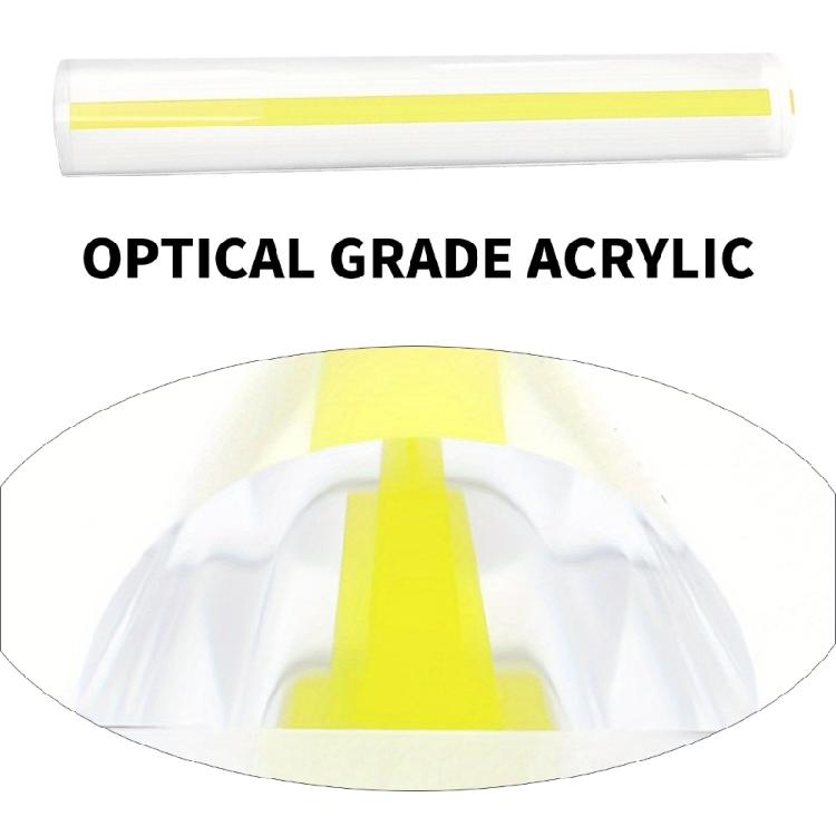 Unbreakable 6 Inch Clear Magnification Scale with Alignment Markers Easy To Use for Study Repair Work Accuracy Tasks