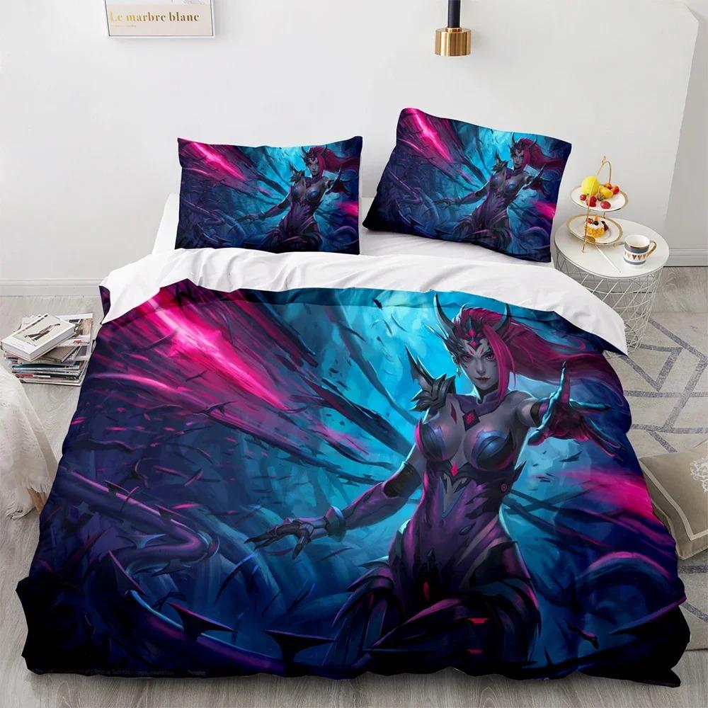3D tisk League of Heroes Ložní souprava Single Twin Full Queen King Size Game Anime Bed Set Adolescent Kid Ložní souprava Povlečení