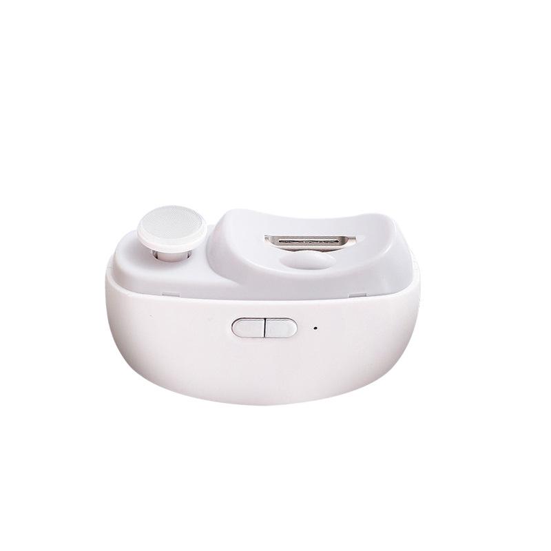 

Маленькая автоматическая электрическая машинка для стрижки и полировки ногтей для детской безопасности белый