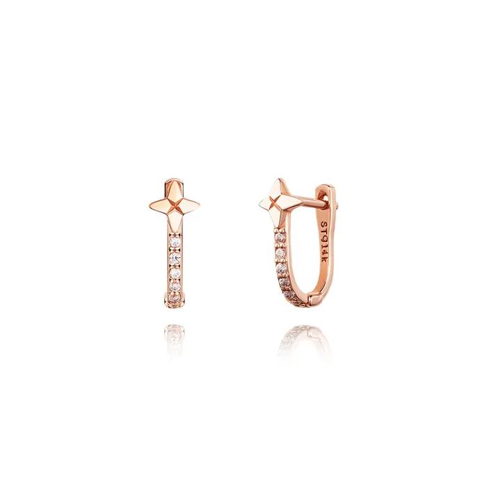 [Stonehenge] Starglow 14K Rose Gold Earrings SA25D07A