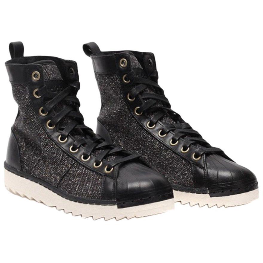 Adidas Superstar Jungle Black Glitter Men Sneakers Core-Black Cloud-White B35229