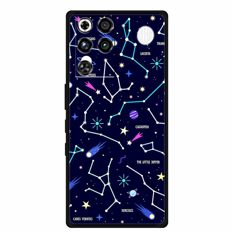 Phone Case For ZTE Nubia RedMagic 11 Pro 5G Back Cover Case Black Silicone TPU Soft Coque For Nubia RedMagic 11Pro Funda Capas