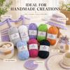 Hollow Craft Yarn for Crochet Hat and Handmade Bags, Flexible Knitting Yarn Roll for DIY Handbags and Weaving Project