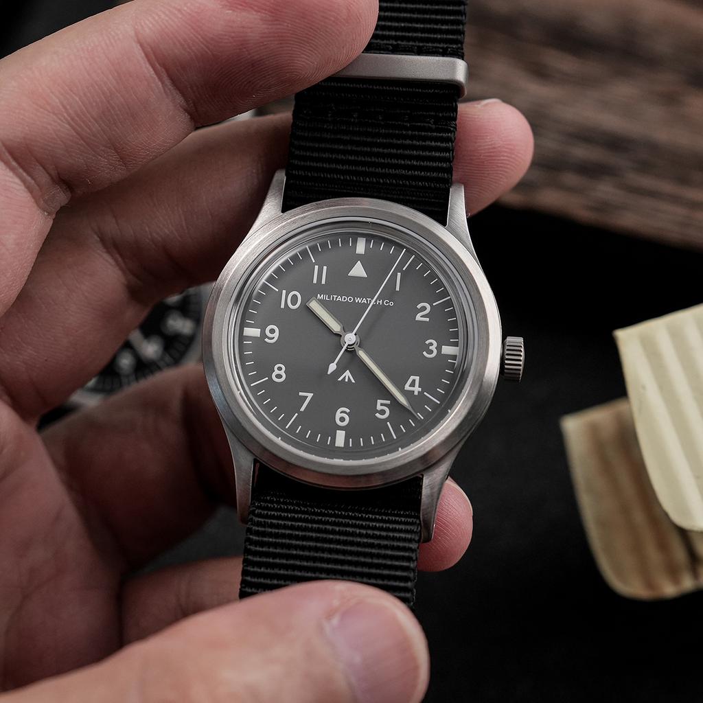 Militado ML13 Uhr Super 2035 Quarzwerk Blasen K1 Glas AR-Beschichtung 100m Wasserdicht Edelstahl Armbanduhr