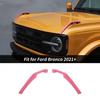 Pink Engine Hood Hinge Cover Bezels Exterior for Ford Bronco   2/4 Doors