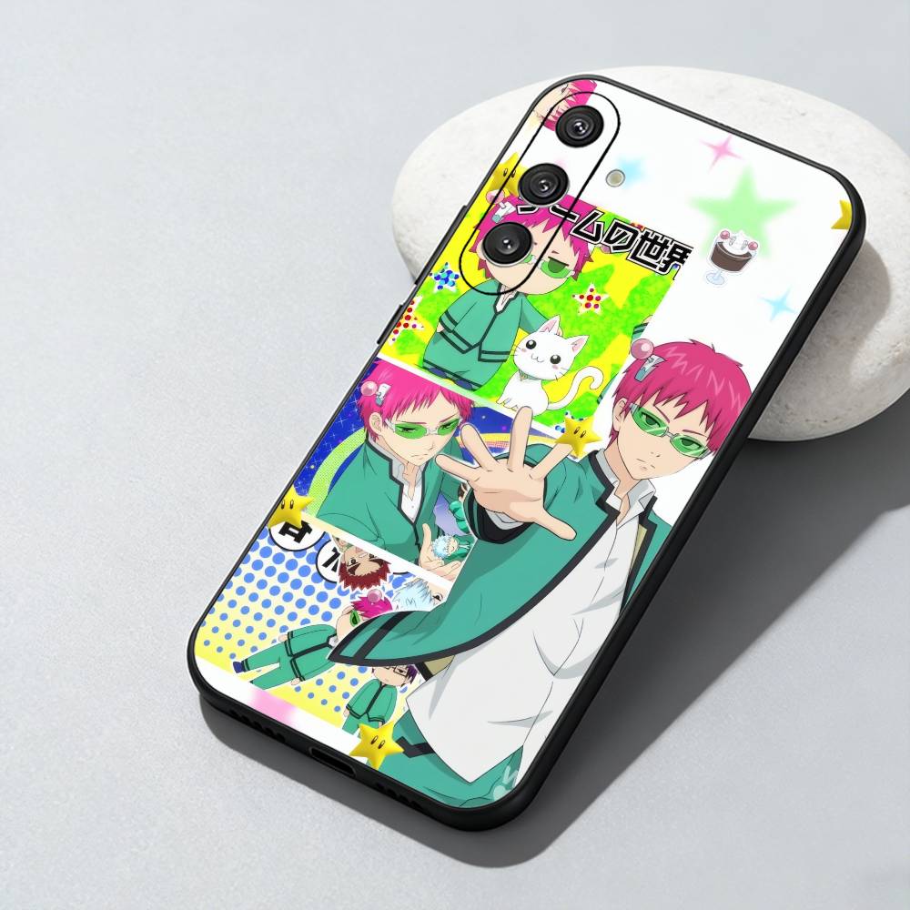 Saiki-K k-Kusuo Anime Phone Case For Samsung Galaxy A73,A72,A71,A70,A52,A51 Others Soft Black Cover