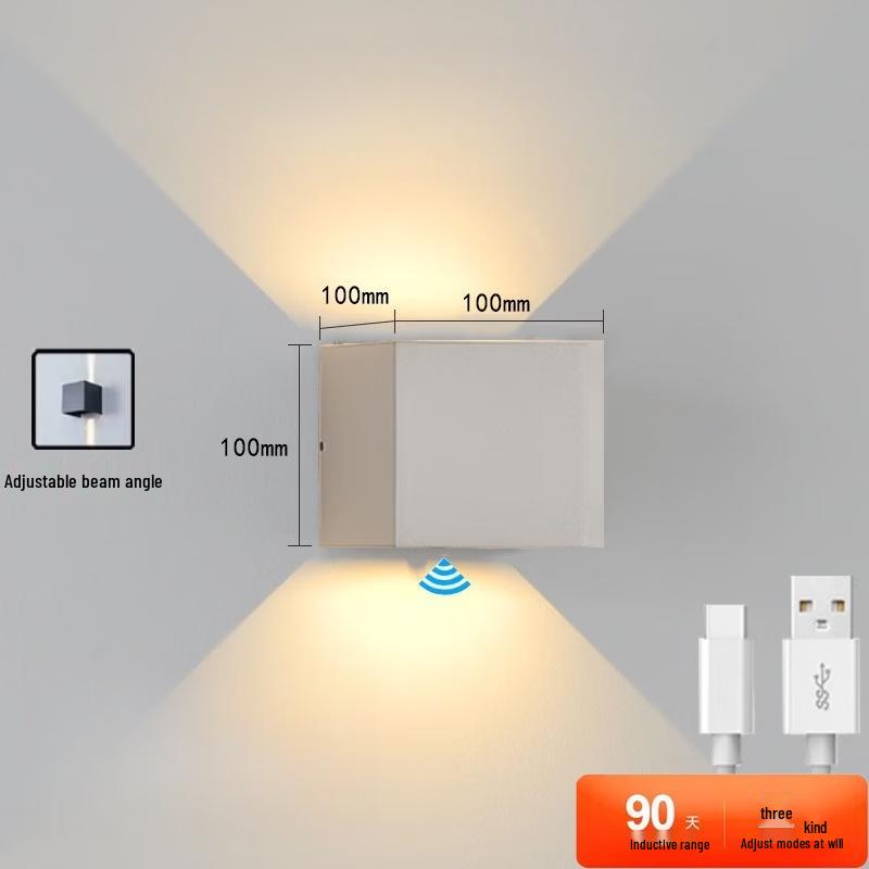 MengPao Square Rechargeable LED Wall Lamp