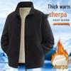 Plus Size Men's Lambswool Cotton Jacket - Winter Thickened Versatile Coat