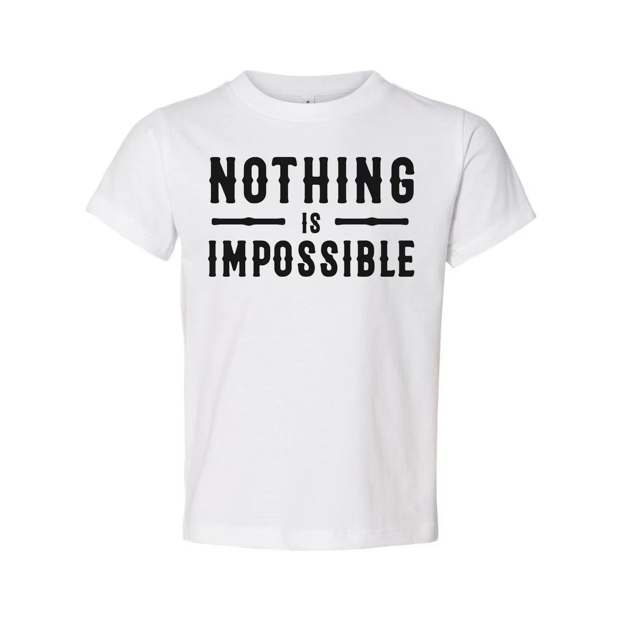 Nothing Is Impossible Christian Unisex T Shirt With Motivational Statement Desig M