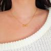 Palm Pendant Necklace Environmentally Friendly Electroplated Gold and Silver Heart Necklace Collar Pendant Jewelry Chain