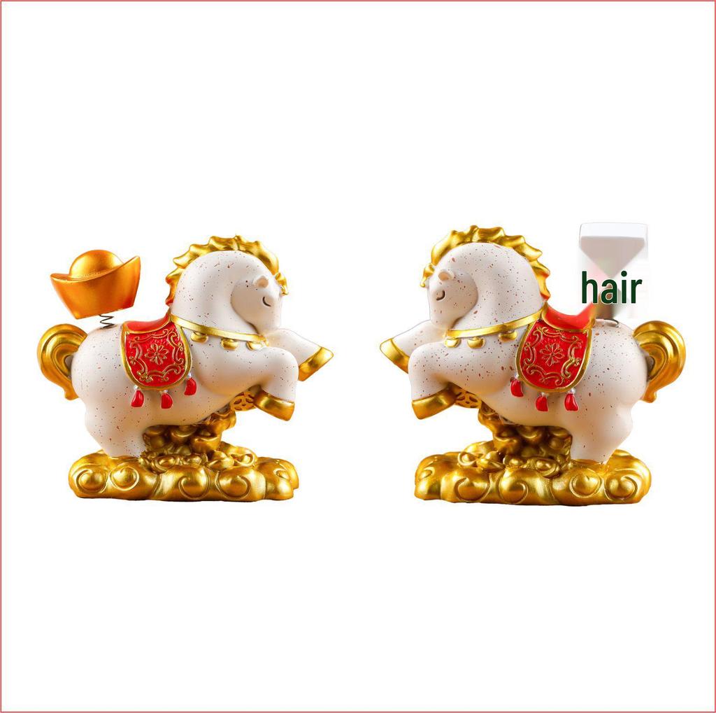 2026 New Year Prosperity Horse Ornament Set: Chinese Style Wealth Gift for Housewarming & Clients
