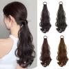 Vitality Long Wavy Ponytail Hair with Rubber Band Hair Band Hairpiece  Daily Use