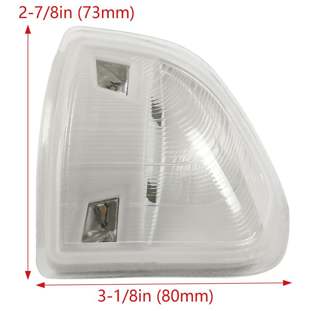 For Dodge Ram 1500 2500 3500 LED Side Mirror Turn Signal Lights Clear Lens Amber