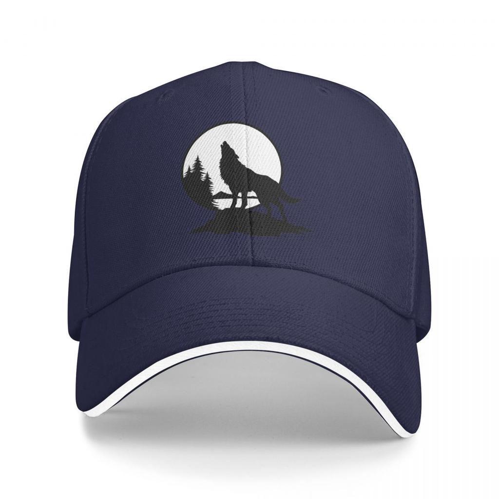 Wolf Heulen Eines Wolfes Baseballkappen Snapback Baseballmützen Atmungsaktiv Lässig Kappe Outdoor für Männer und Frauen