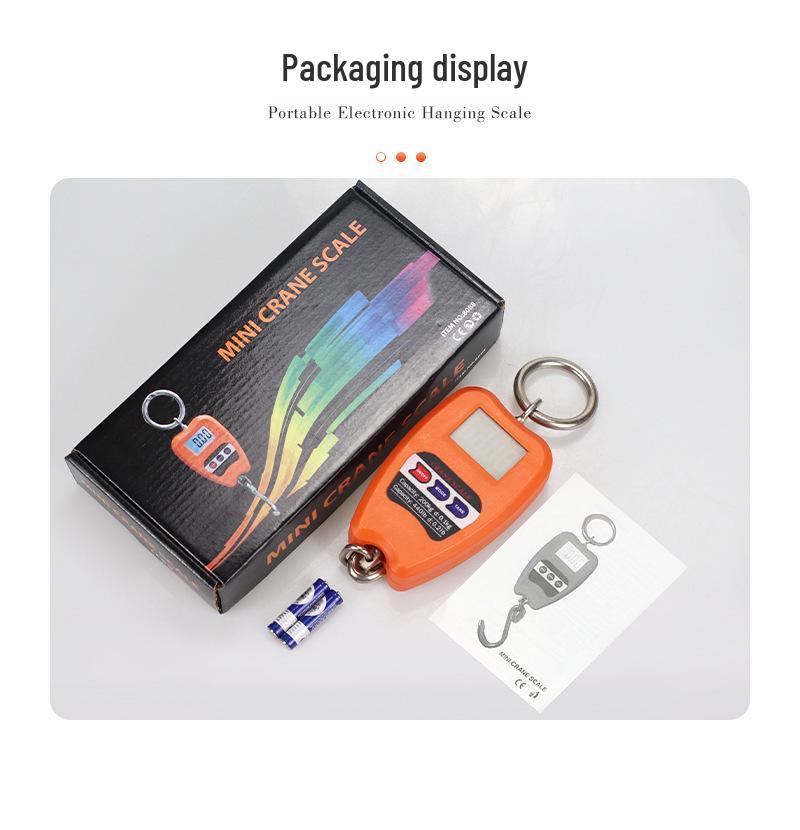 Portable 200kg Electronic Hanging Scale - Handheld Hook for Industrial and Grain Weighing