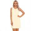 Women's Post Shoulder  Dress Tear Away Sleeveless Dress Side Full Open Chemo Port Adaptive Nightgown